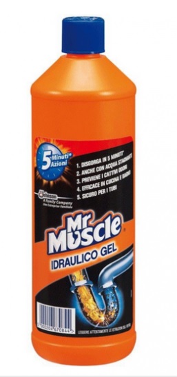 MR MUSCLE - Idraulico Gel 3 in 1 - Confezione da 2 x 1000 ml